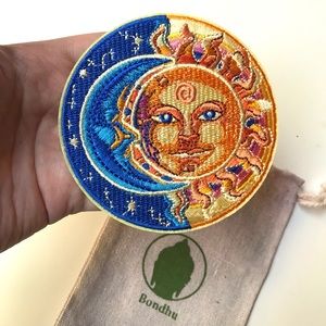 Moon & Sun Boho Hippie Clothing Iron fabric Patch